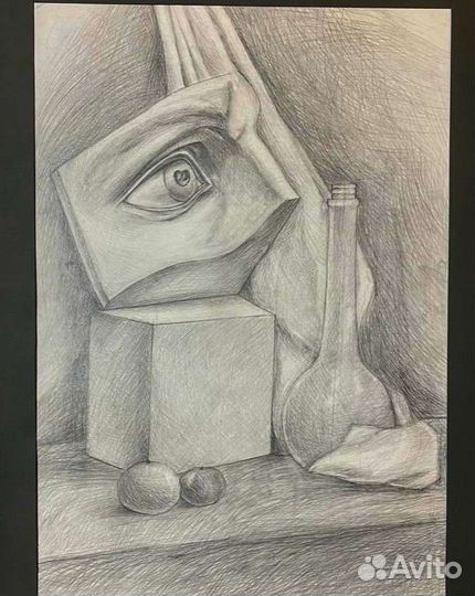 Натюрморт карандаш А2