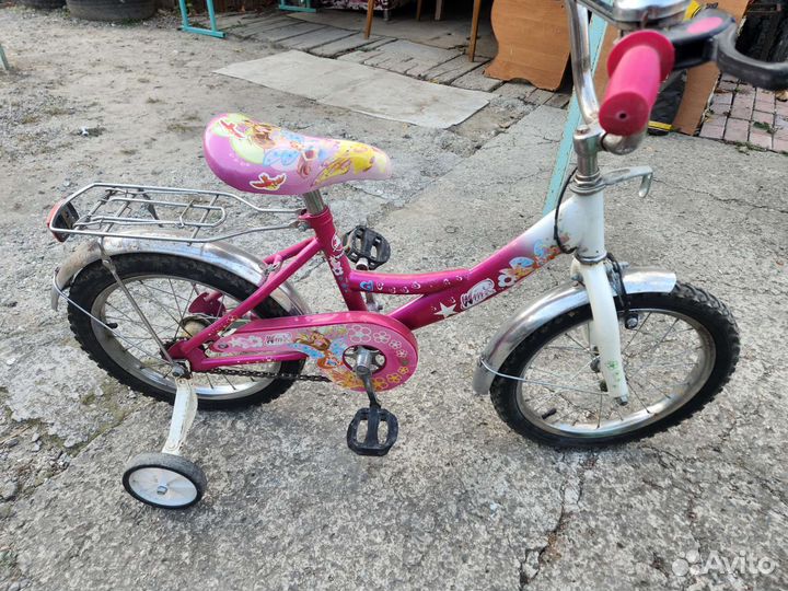 Детский велосипед бу 16 для девочки