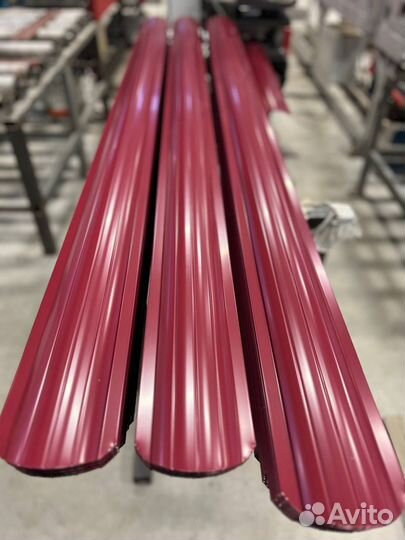 Забор из евроштакетника 2м