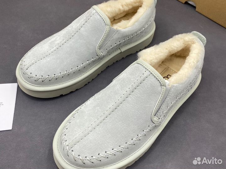 Слипоны угги Ugg Stitch Slip On Grey-Violet