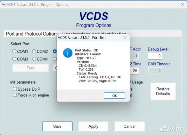 Vcds 24.5 hex v2 на STM32