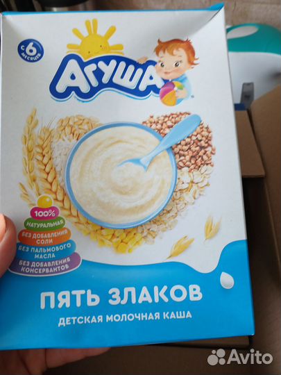 Детское пюре и каши Агуша
