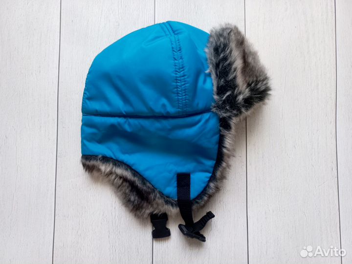 Шапка ушанка зимняя для мальчика (ог 52-54см)