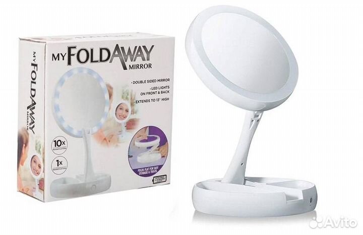 Зеркало LED с подсветкой с увеличением