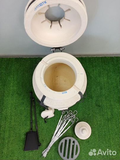 Тандыр Амфора Охотник с откидной крышкой