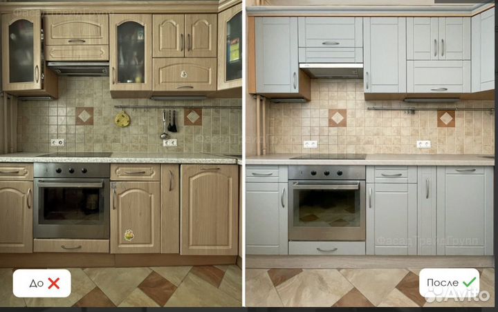 Замена столешницы, кухонных фасадов