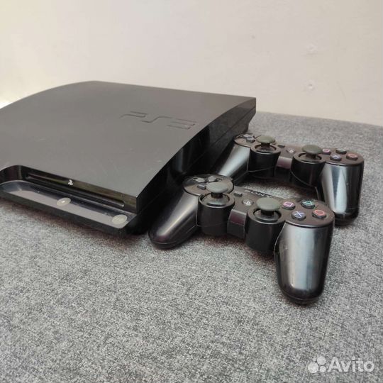 Sony playstation 3 slim + диски для неё