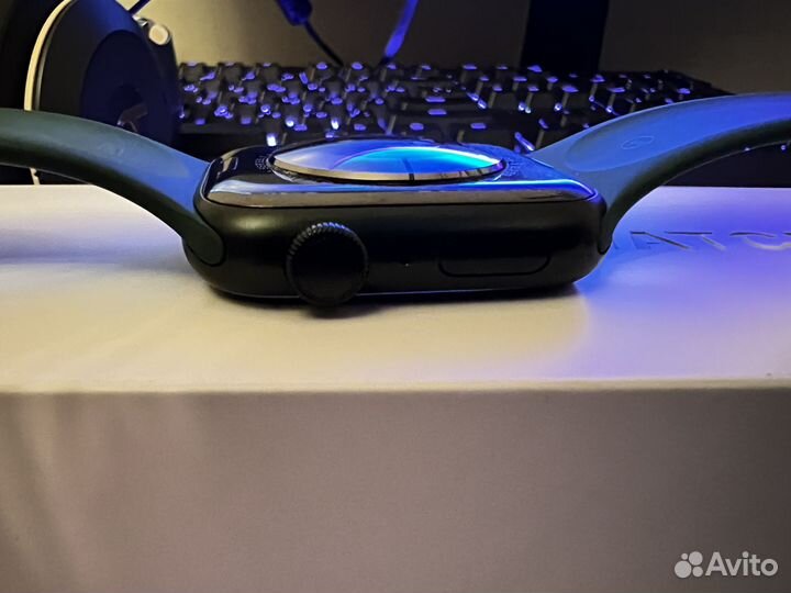 Часы apple watch 7 45 mm green