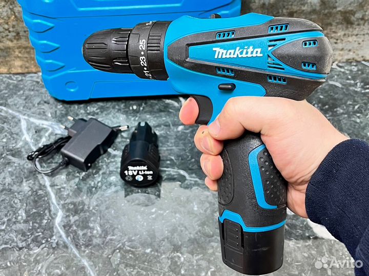 Аккумуляторная дрель шуруповерт makita 12V