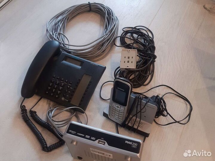 Телефоны Siemens, tvприставка mag 200, инт.кабель