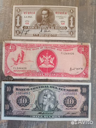 Банкноты стран Америки