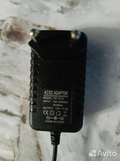 Блок питания 12v 1,5a