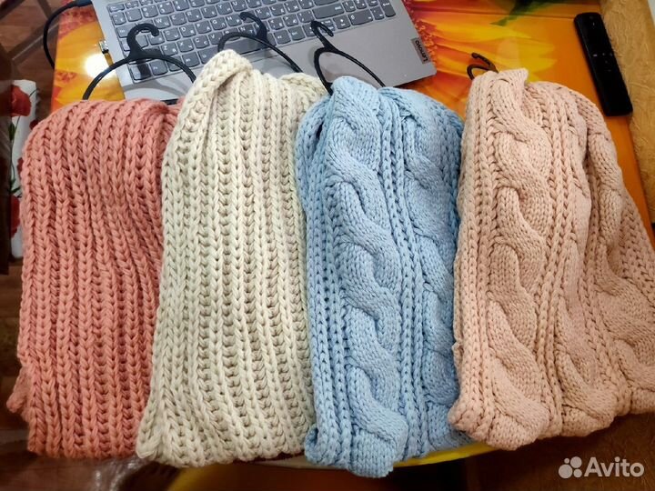 Новый женский теплый снуд шарф 2 цвета