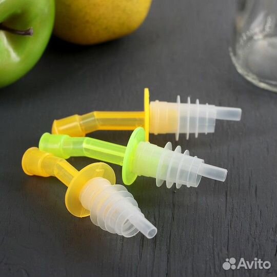 Набор насадок на бутылку Доляна «Яркоцвет», 3 шт