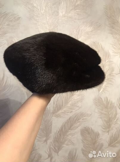 Меховая мужская кепка норковая