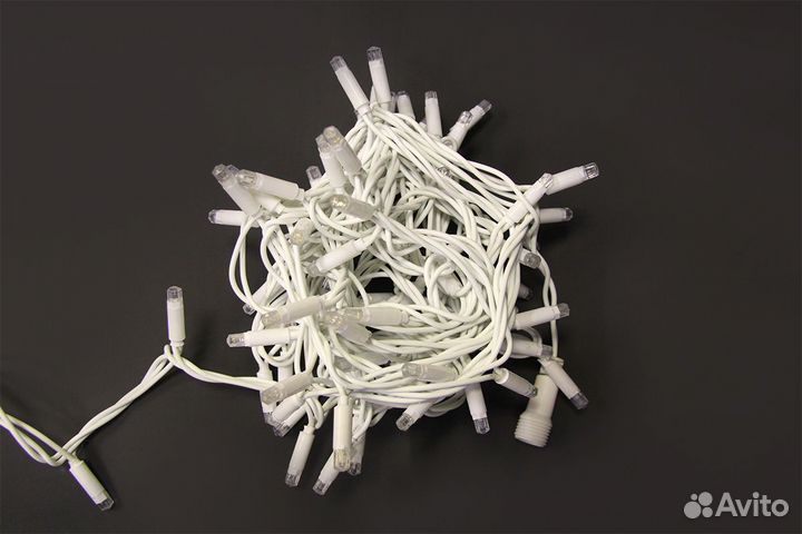 Уличная гирлянда тёплый цвет