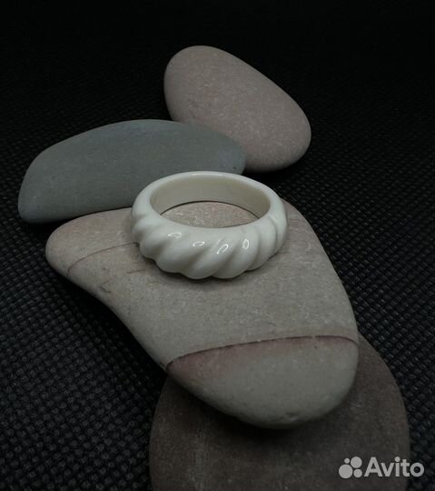 Винтажное кольцо из керамики