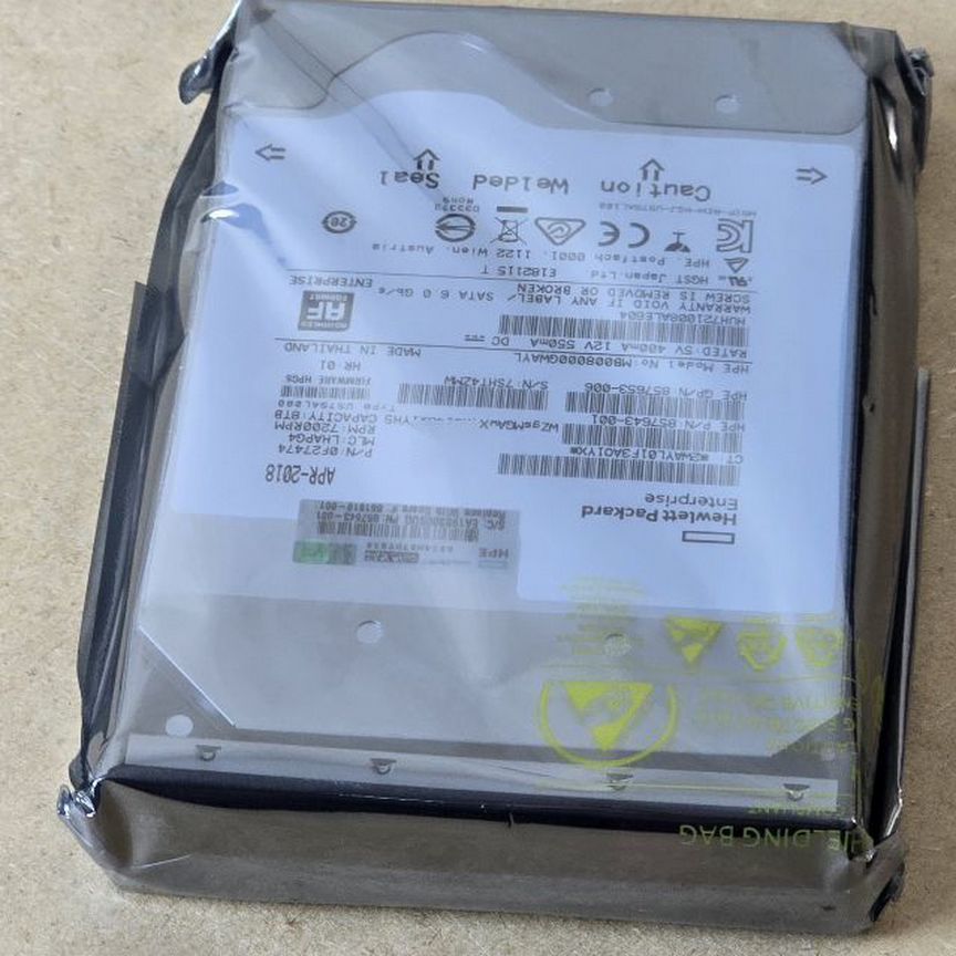 [ST8000NM0055] Жесткий Диск Hpe 8tb Sata Hdd 3,5" - Новые St8000nm0055