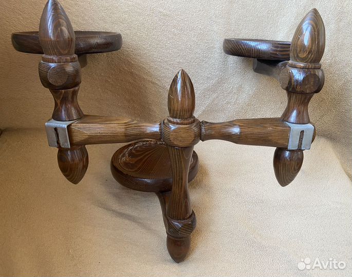 Подставка для цветов настенная дерево