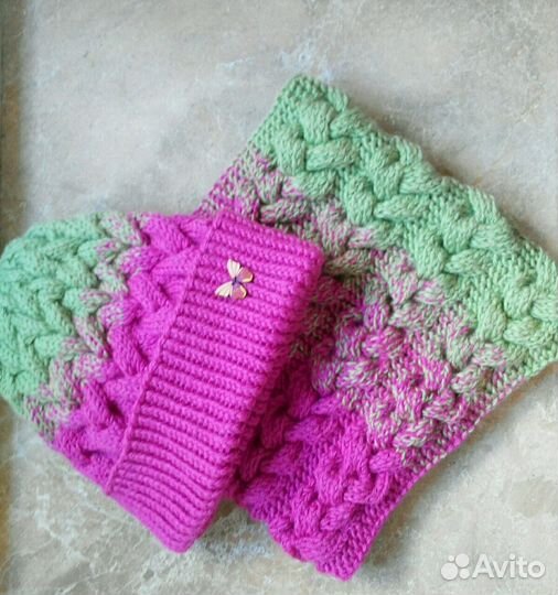 Шапка и снуд (вязание на заказ)