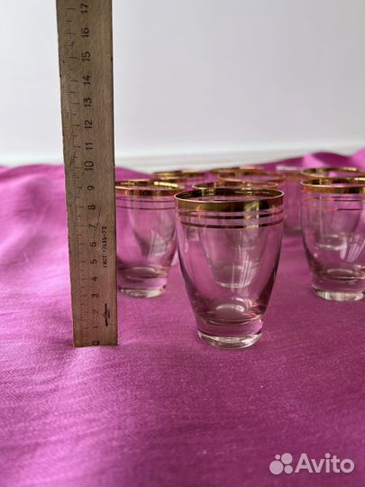 Бокалы цветное стекло СССР