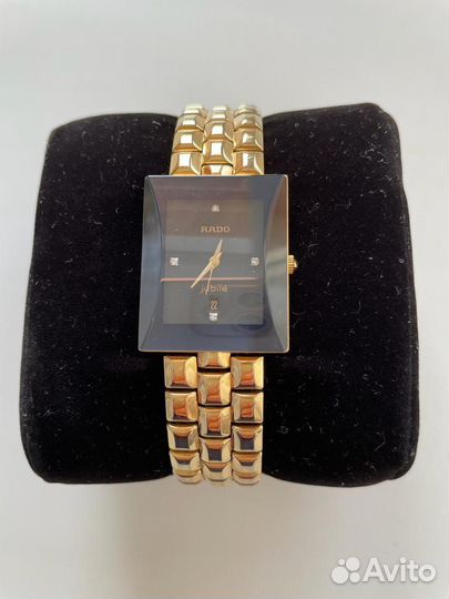 Часы Rado позолоченные с бриллиантами