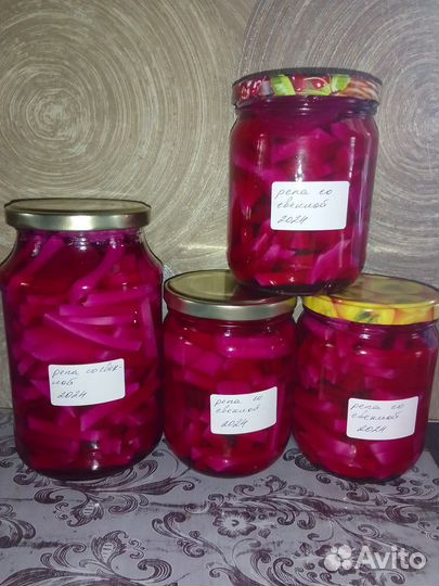 Репа маринованная со свеклой