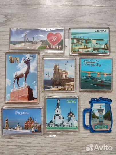 Магнитики города, керамика, животные