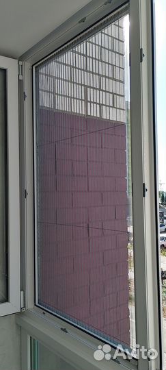 Москитная сетка раздвижная. Настоящее плиссе