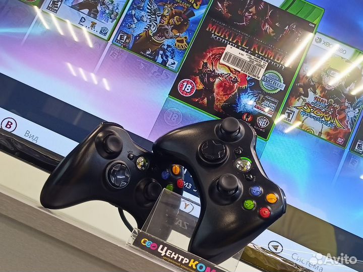 Прошитая xbox360 Slim + игровой набор + игры