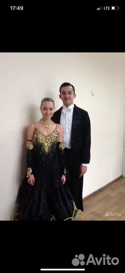 Платье для бальных танцев стандарт молодежь