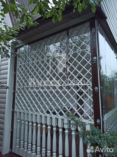 Мягкие окна безрамное остекление террас под ключ