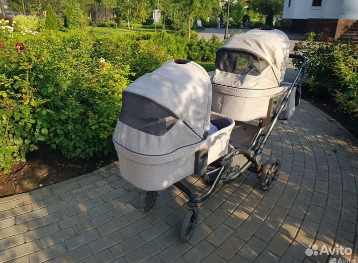 Коляска 2 в 1 для двойни FD-Design