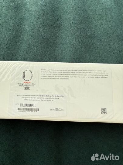 Часы apple watch 8 45 mm новые