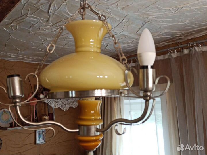Винтажная лампа керосинка СССР люстра