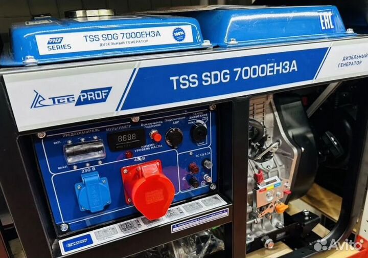 Дизельный генератор 7 кВт TSS SDG 7000EH3A