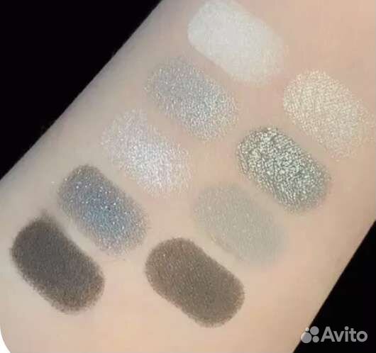 Тени для век с глиттером, карандаш с шелкографией