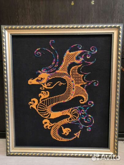 Вышивка дракон