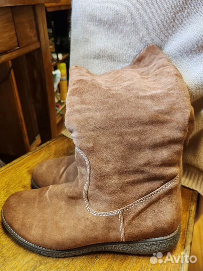 Сапоги женские зимние замшевые 40 размер