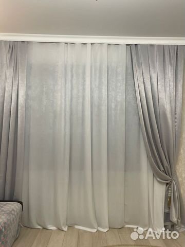 Тюль непрозрачный плотный бархатный креп супер Lux купить в Москве ...