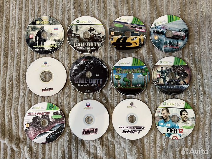 Диски на Xbox 360