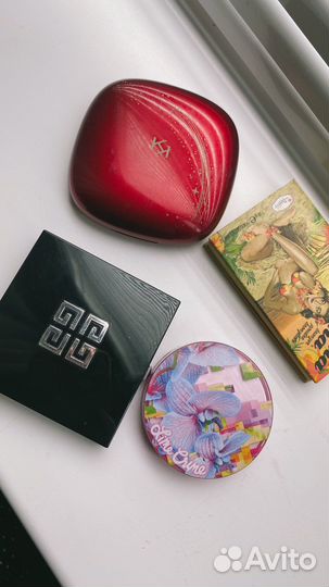 Givenchy хайлайтер, румяна kiko, бронзер