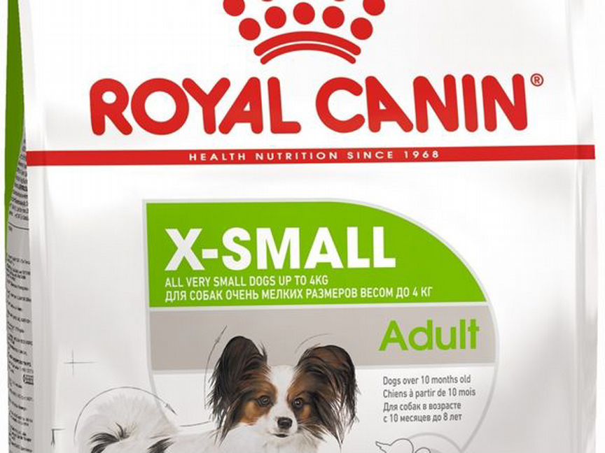 Сухой корм д/собак royal canin X-Small Adult, 3 кг