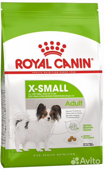 Сухой корм д/собак royal canin X-Small Adult, 3 кг