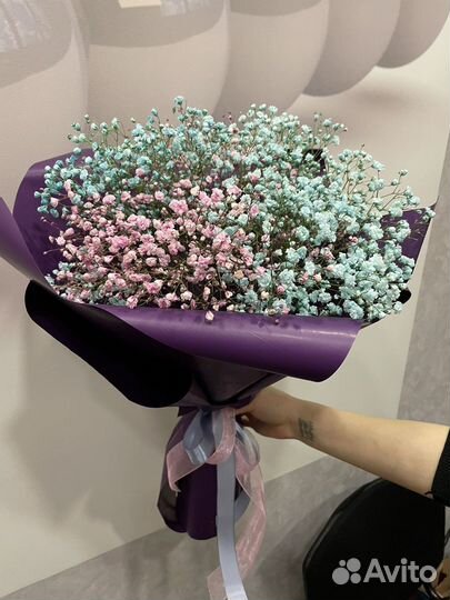 Букет цветов из гипсофилы, доставка