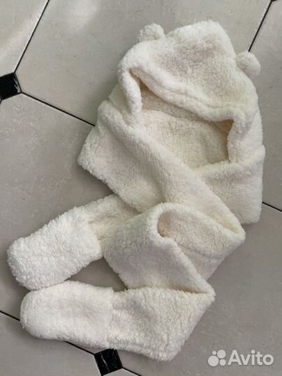 Шапка шарф с ушками