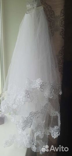 Свадебная фата новая
