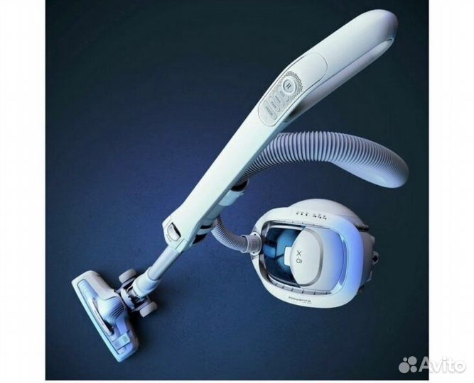 Пылесос Tefal IQ7767EA, белый/голубой