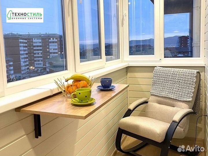 Остекление небольшого балкона