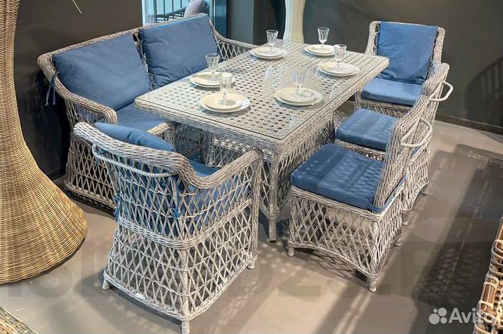 Комплект плетеной мебели из экоротанга 